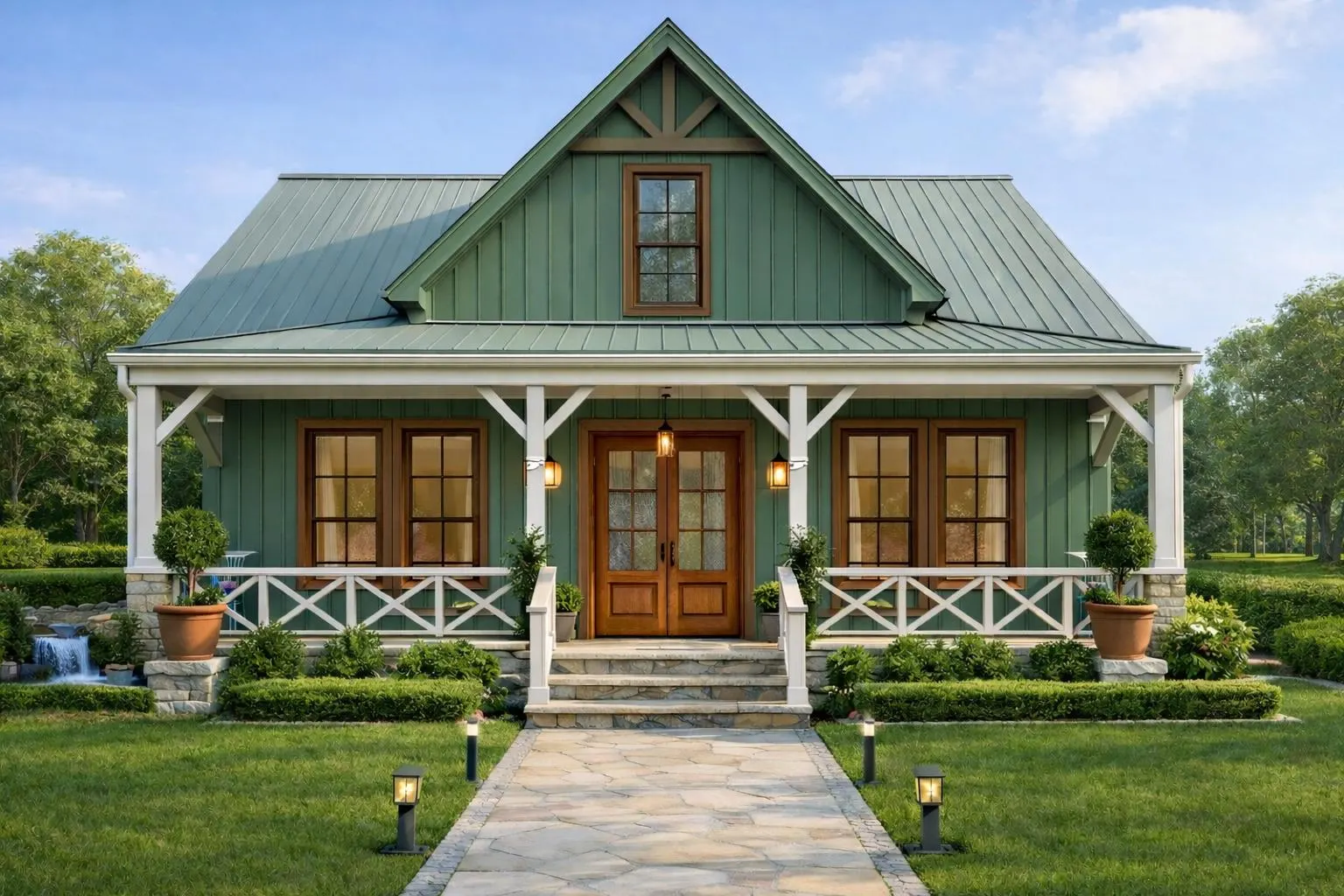 Modern Farmhouse House Plan 1420 Sq Ft | 3 Bedroom 2 Bath One Story Home