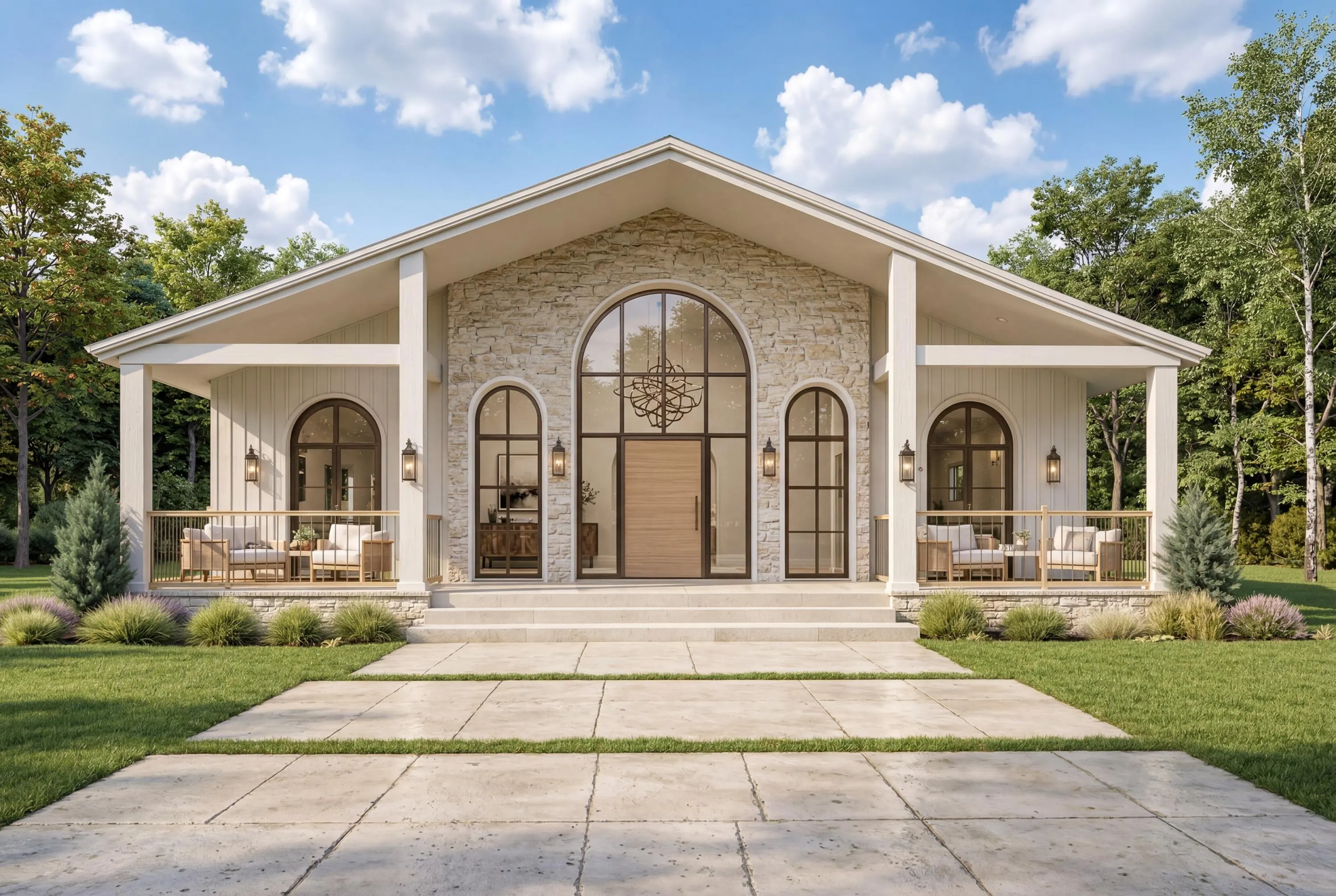 Modern Farmhouse House Plan 3 Bed 2 Bath | 1820 Sqft Single Story Home with Garage