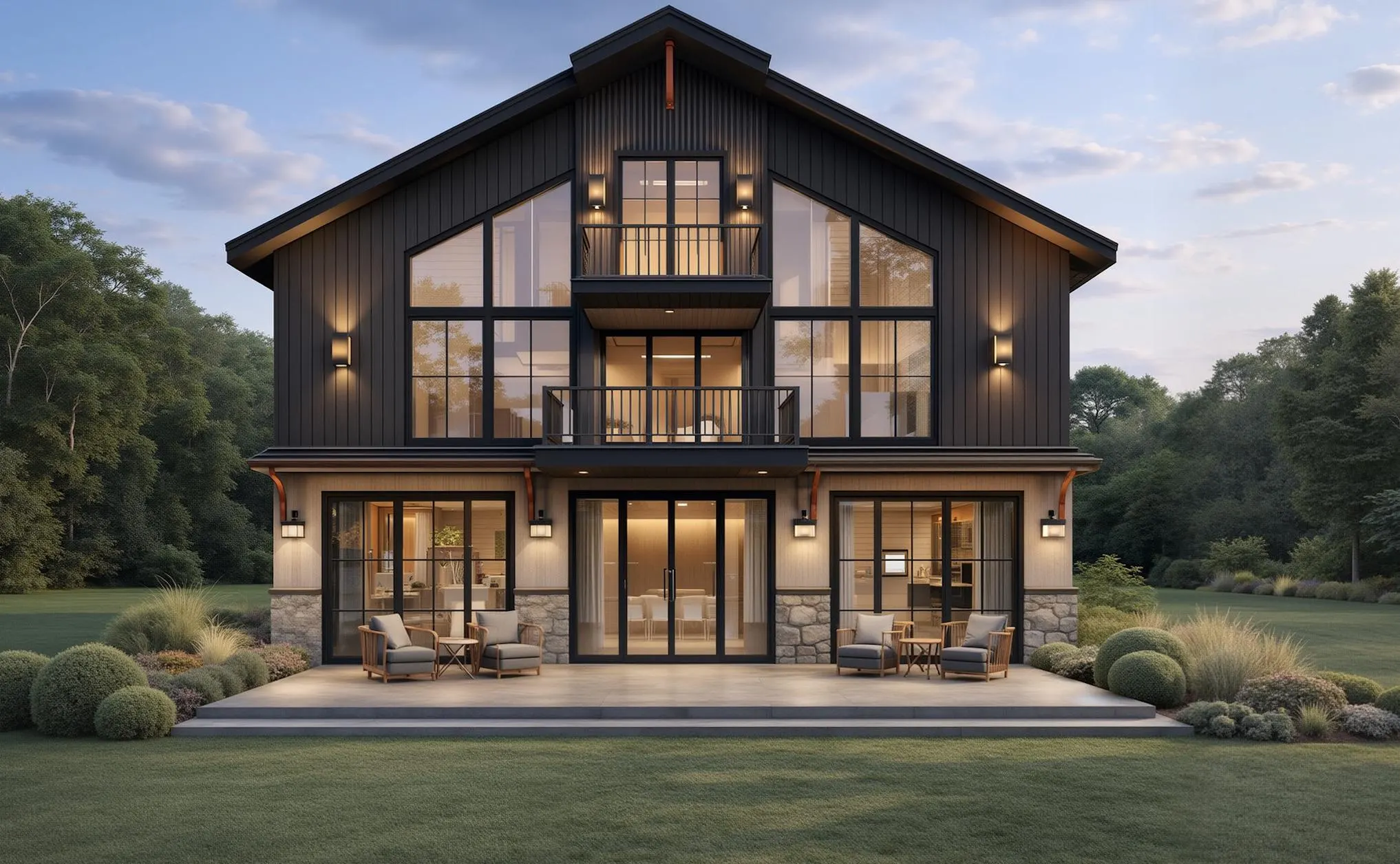 Modern Farmhouse Plans | 3 Bed, 3 Bath / 3500 Sq Ft / 2 Story House Plan