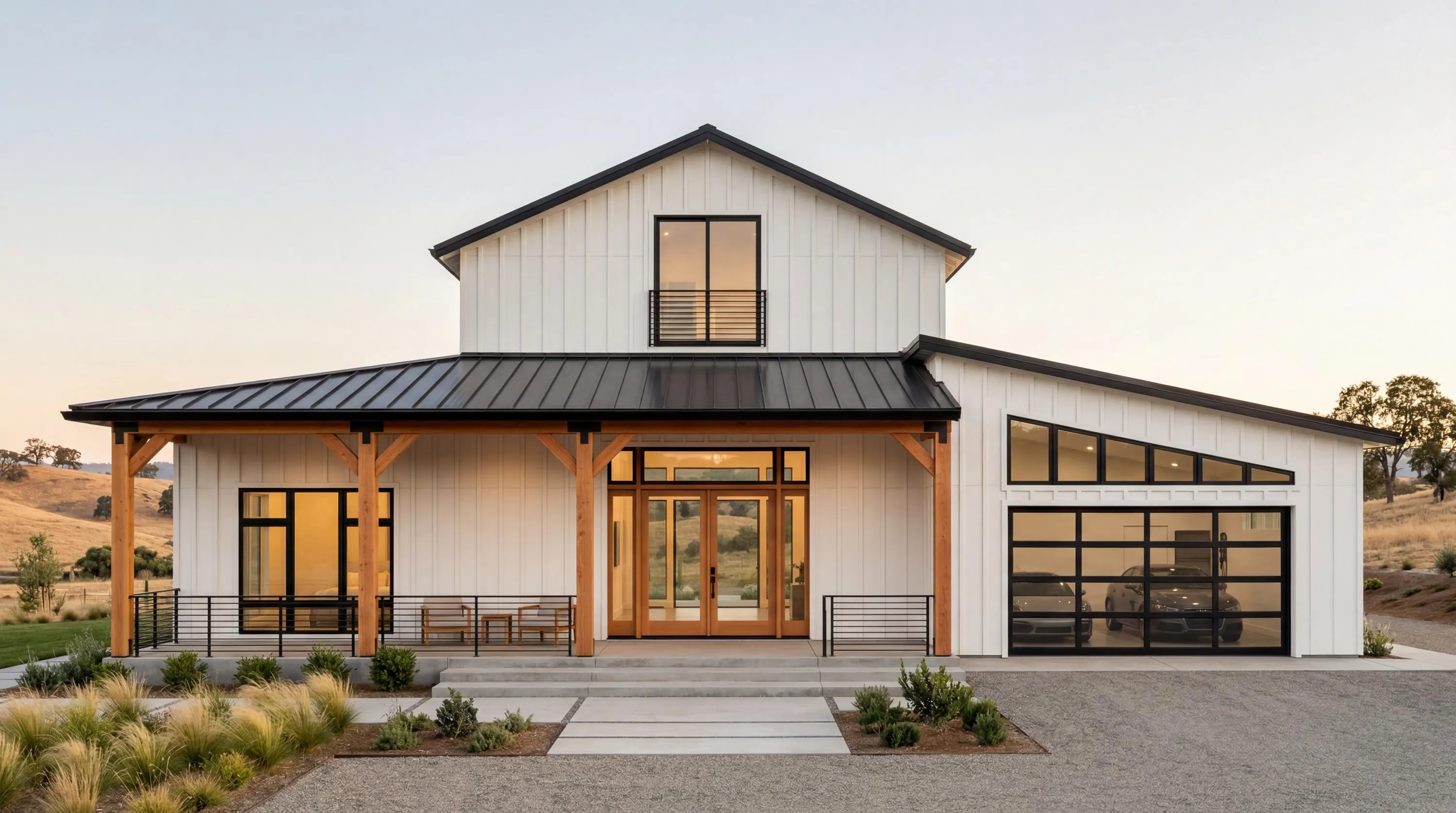 Modern Farmhouse House Plan, 4 Bedroom, 2 Story Home Design with Loft,