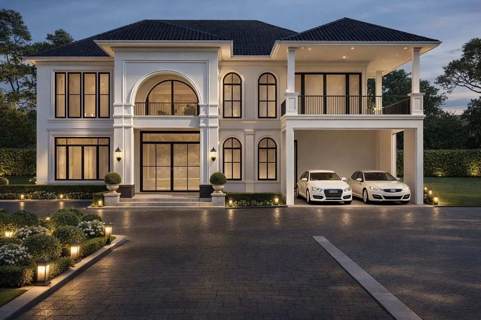 Modern Classical Villa House Plan | 6 Bedroom, 4860 Sq Ft